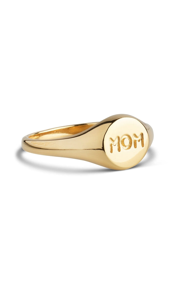 ENAMEL Copenhagen Ring - Mom Signet - Gold