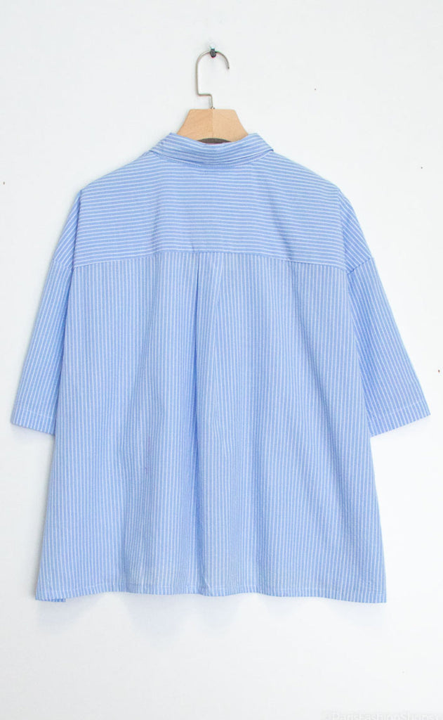 CHOSEN Skjorte - Sif Short - Sky Blue