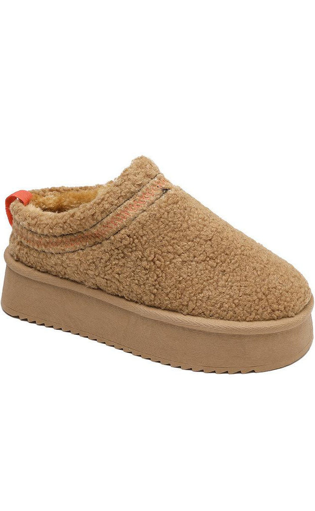 Chosen Bamsestøvler / Slippers - Tassi Fur - Camel