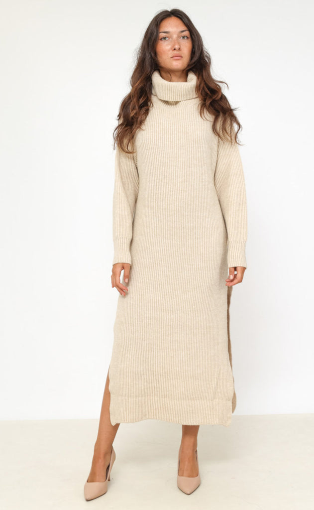 Chosen Kjole - Vivi Knit - Beige