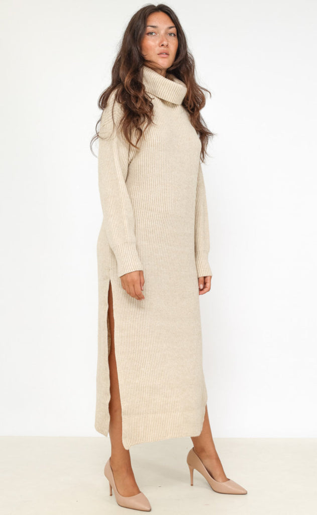 Chosen Kjole - Vivi Knit - Beige