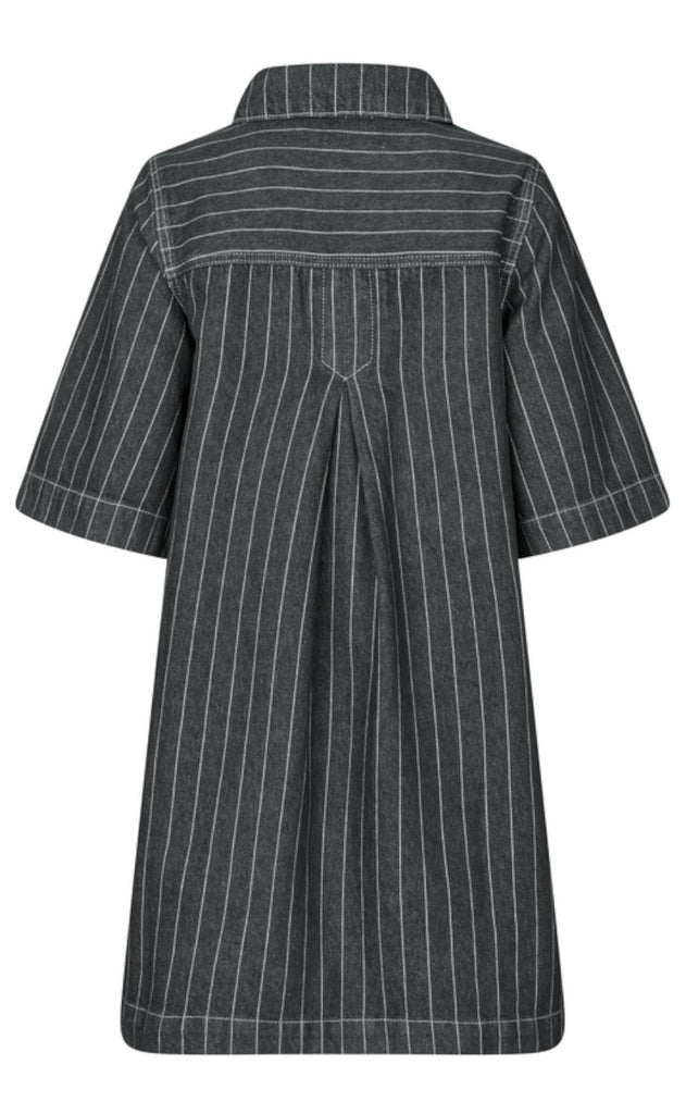 Global Funk Kjole - Mira-G - Dark Grey Pinstripe