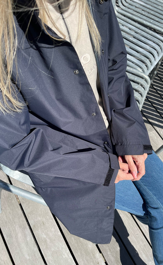 H2O Regnjakke - Rømø Long Unisex - Navy