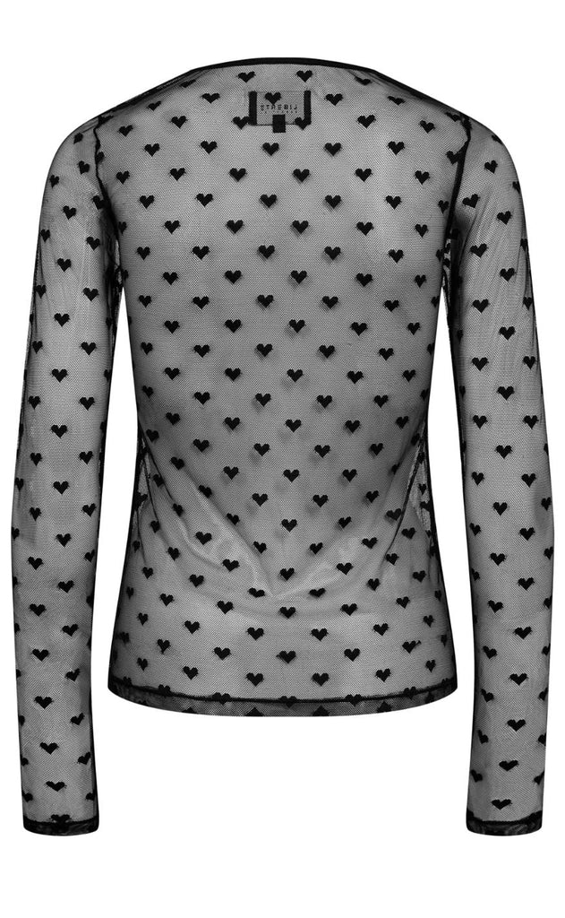 Liberte Bluse - Isa Ls Lace - Black Heart