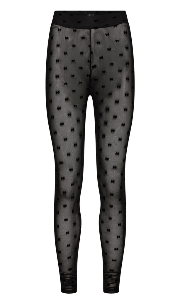 Liberte Legging - Mesh - Black Flock Bow