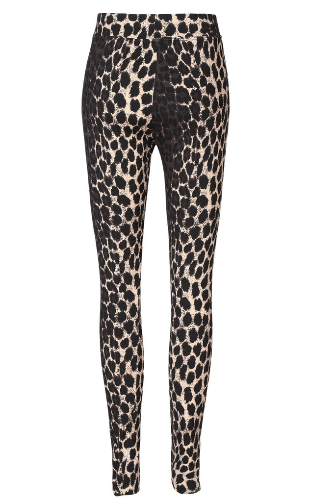 Liberte Leggings - Alma Fleece - Dark Brown Lux Leo