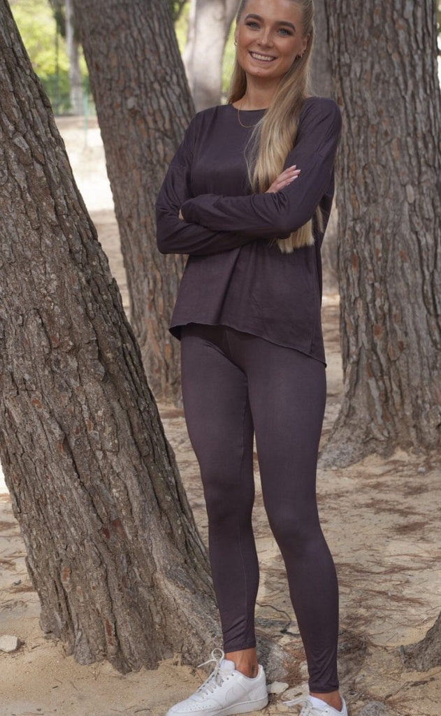 Liberte Leggings - Alma Fleece - Dark Chocolate