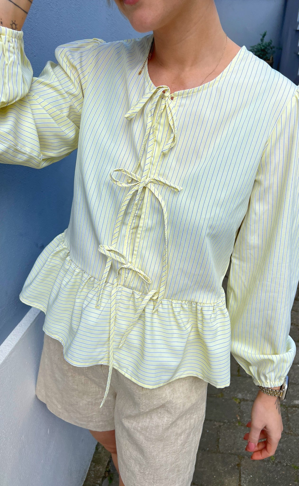Billede af Mulieres Bluse - Ella - Yellow Striped