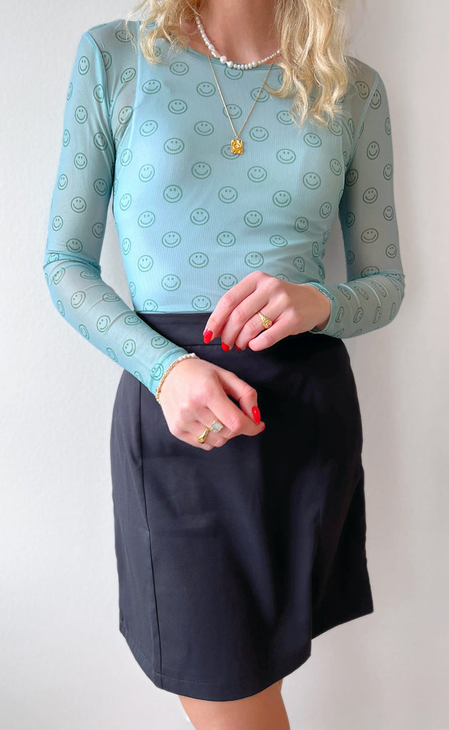 Mulieres Bluse - Malene - Green Smiley