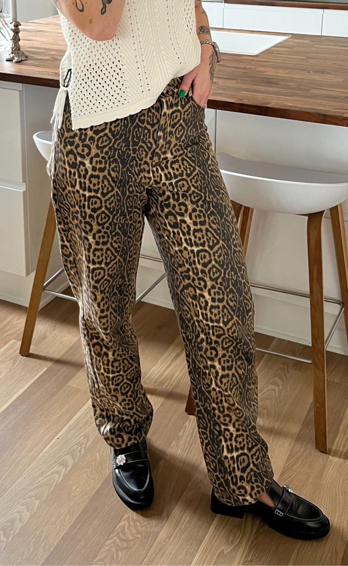4: Mulieres Jeans - Amina - Leopard