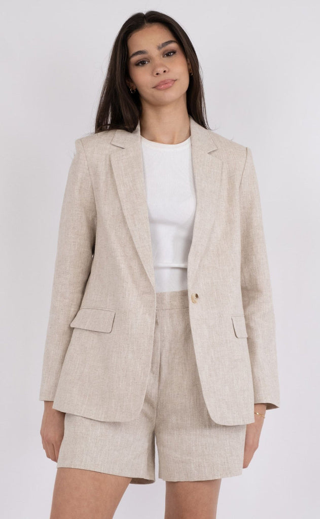 Neo Noir Blazer - Jarmon Ramie - Natural