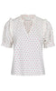 Neo Noir Bluse - Rosalie Heart - White