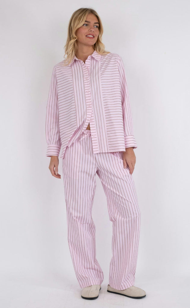 Neo Noir Bukser - Sonar Multi Stripes - Light Pink