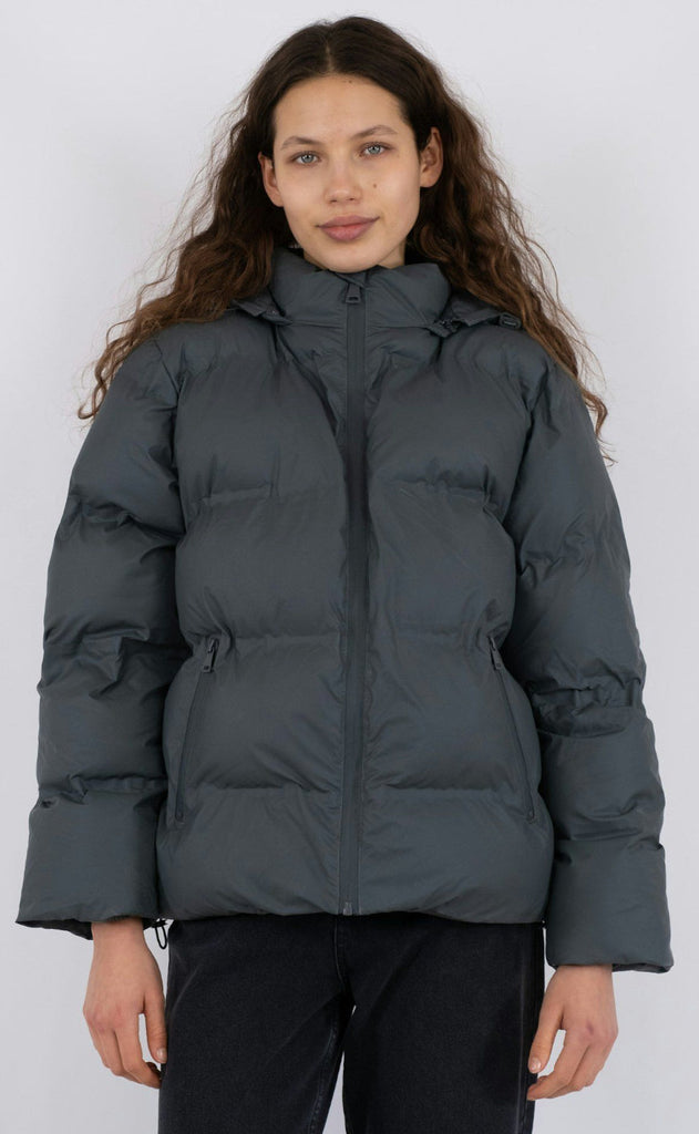 Neo Noir Jakke - Fox Puffer - Smoke Green