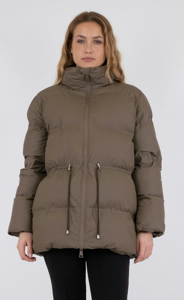 Neo Noir Jakke - Mayra Puffer - Dark Taupe