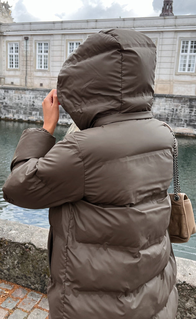 Neo Noir Jakke - Viviana Puffer - Dark Taupe