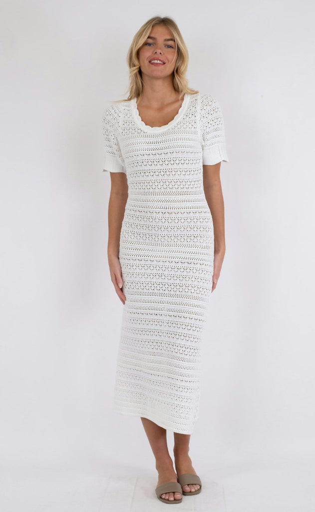 Neo Noir Kjole - Eiko Knit - Off White