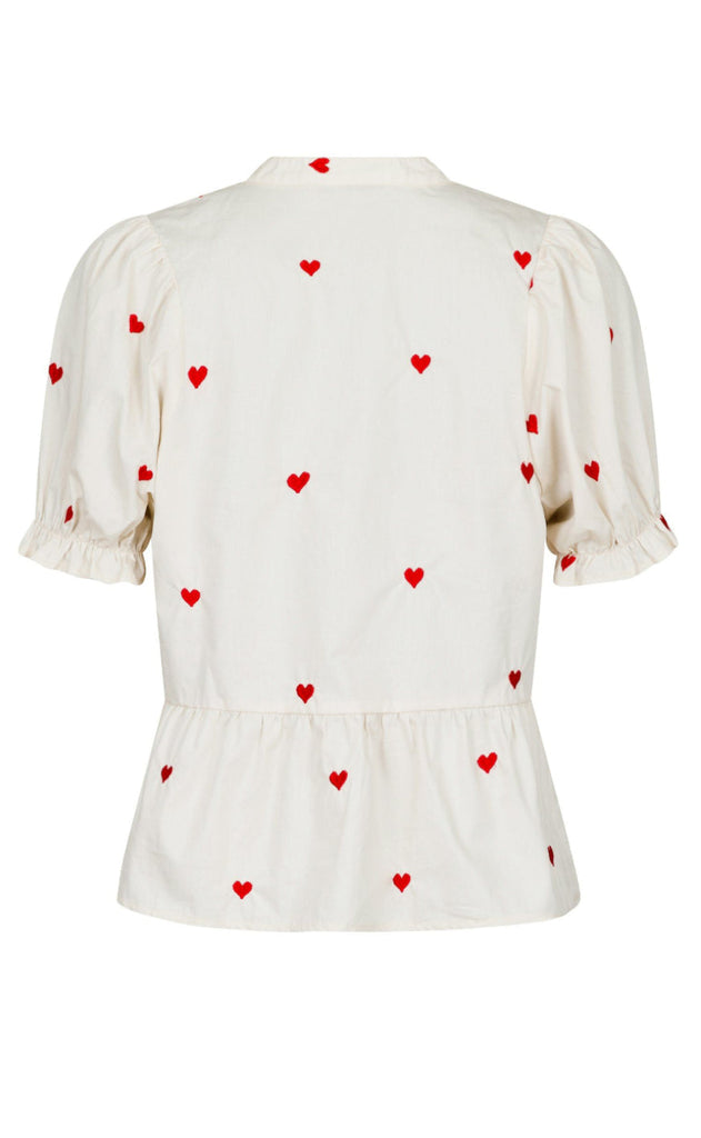 Neo Noir Top - Savy Hearts - Creme