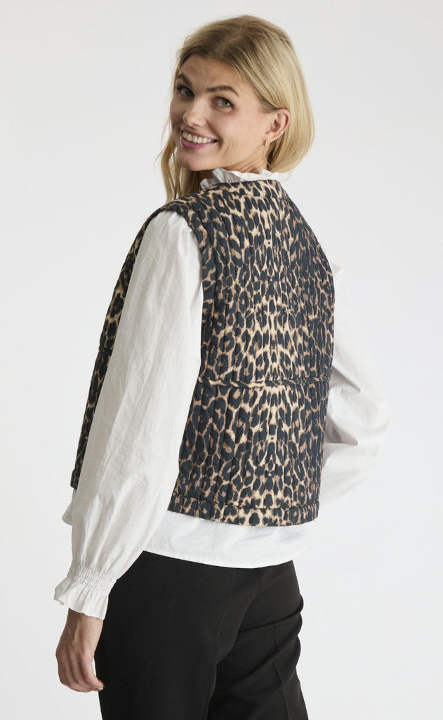 Neo Noir Vest - Crissa - Leopard