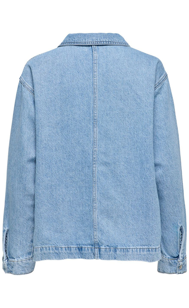 ONLY Bluse - Birdie Denim - Light Blue Denim