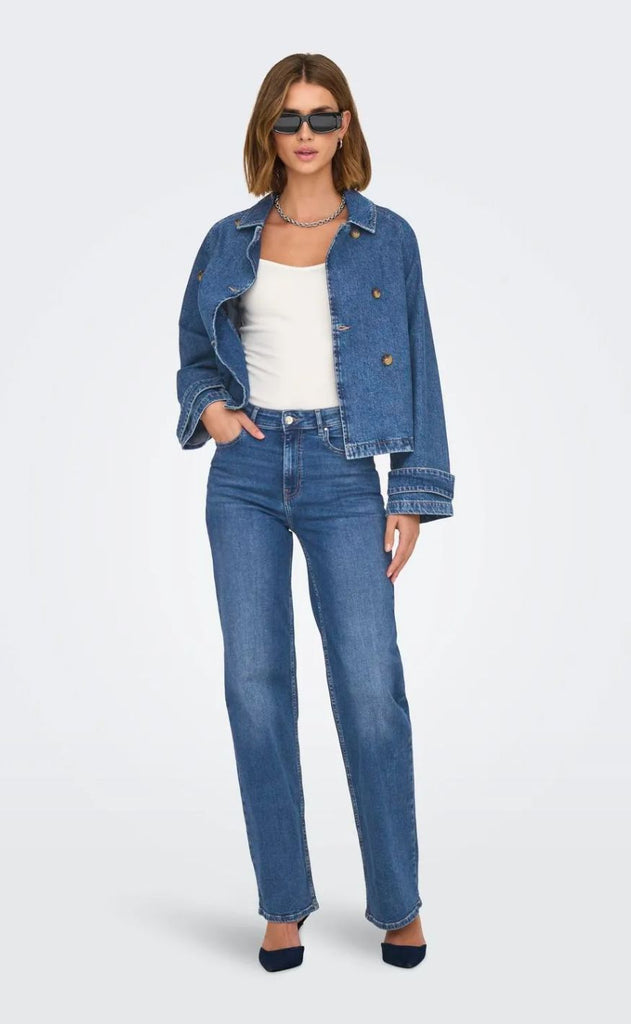 ONLY Jakke - April - Medium Blue Denim