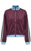 ONLY Jakke - Track Zip - Burgundy w. Soft Chambray Tape