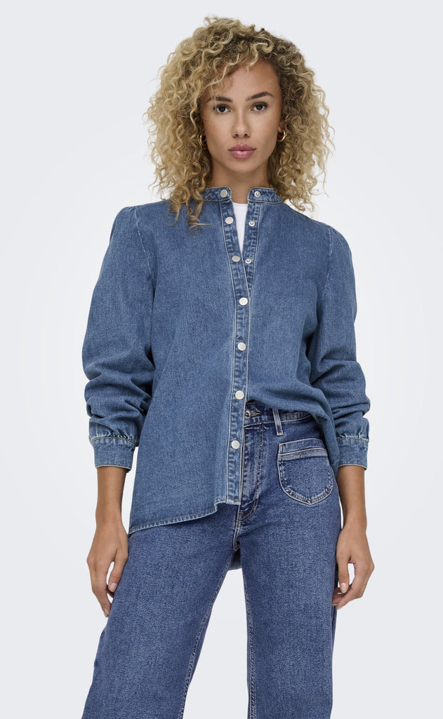 ONLY Skjorte - Belle - Medium Blue Denim