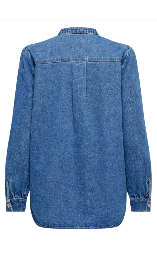 ONLY Skjorte - Belle - Medium Blue Denim