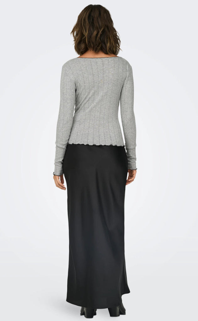 ONLY Top - Tenna - Light Grey Melange