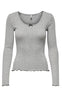 ONLY Top - Tenna - Light Grey Melange