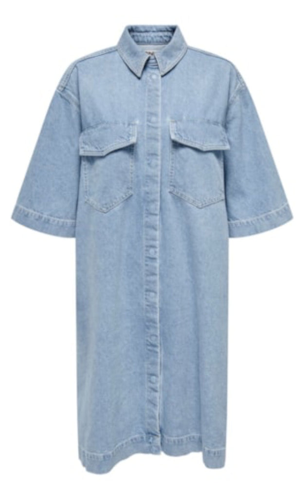 ONLY Kjole - Sophie - Light Blue Denim