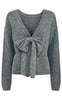 PIECES Strik - Allison Bow - Medium Grey w. Melange Bow