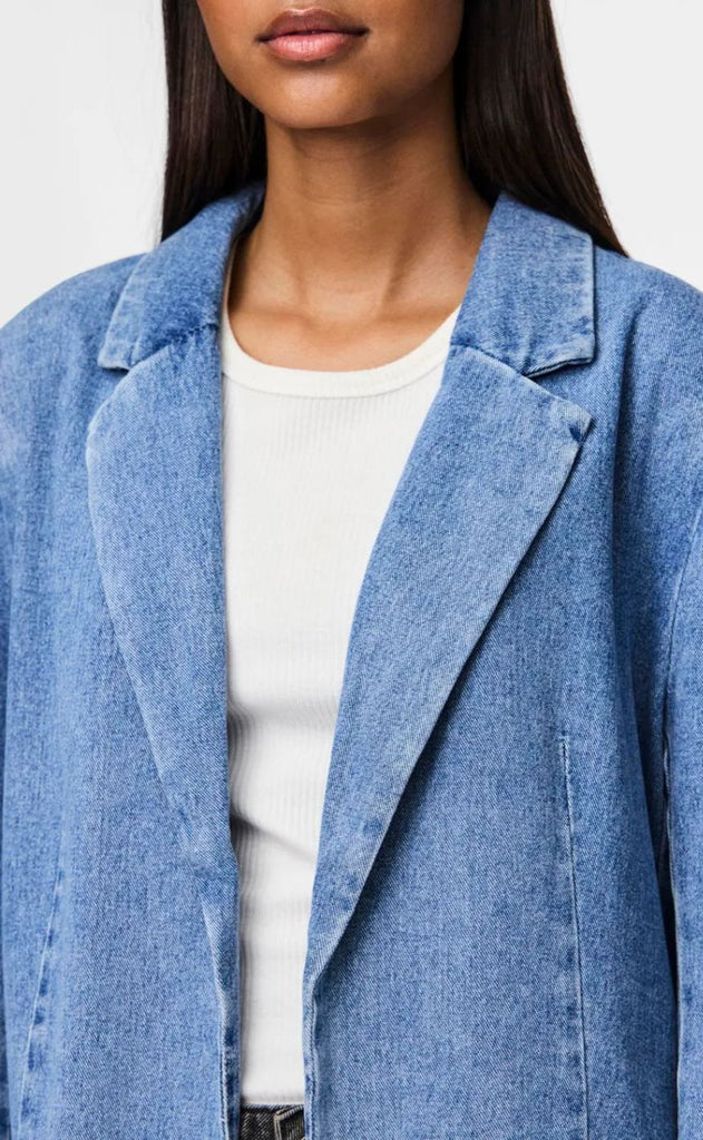 Pieces Blazer - Fulla - Light Blue Denim