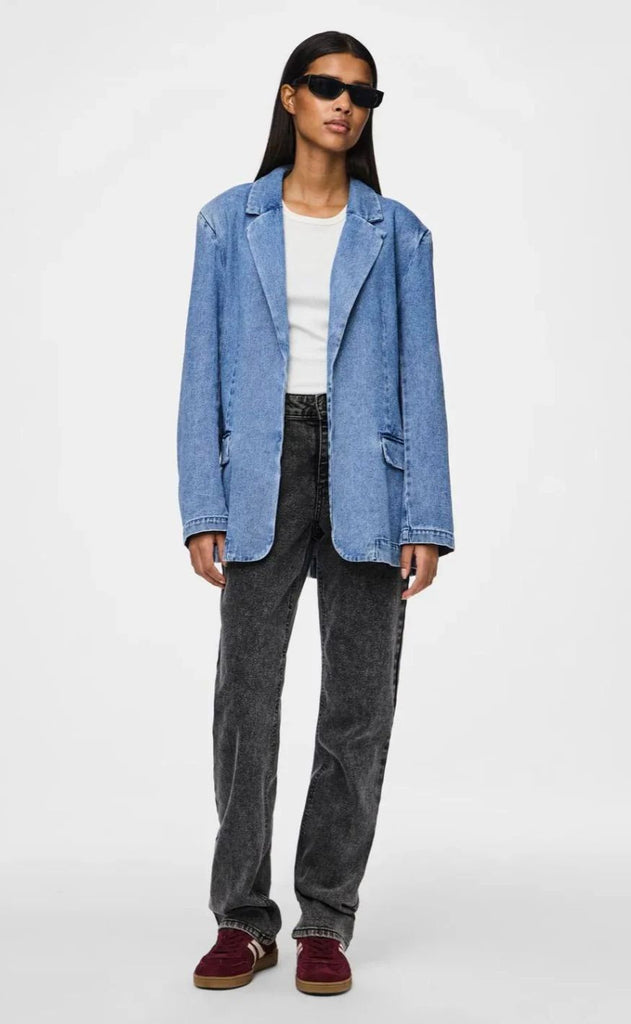 Pieces Blazer - Fulla - Light Blue Denim