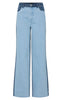 Pieces Bukser - Famy - Light Blue Denim/Medium Blue