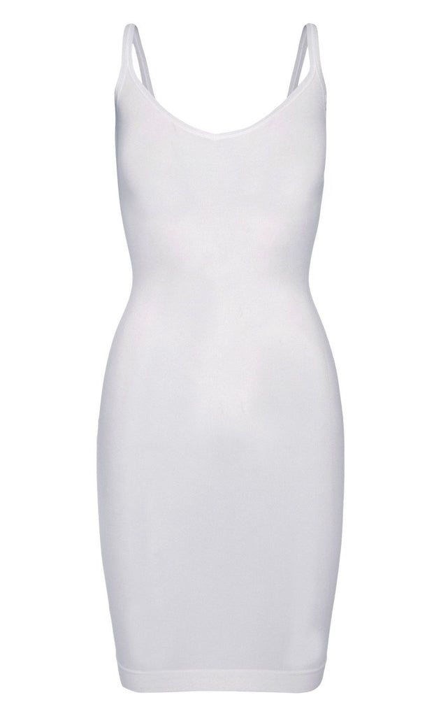 Pieces Kjole - Ballroom Long Singlet - White