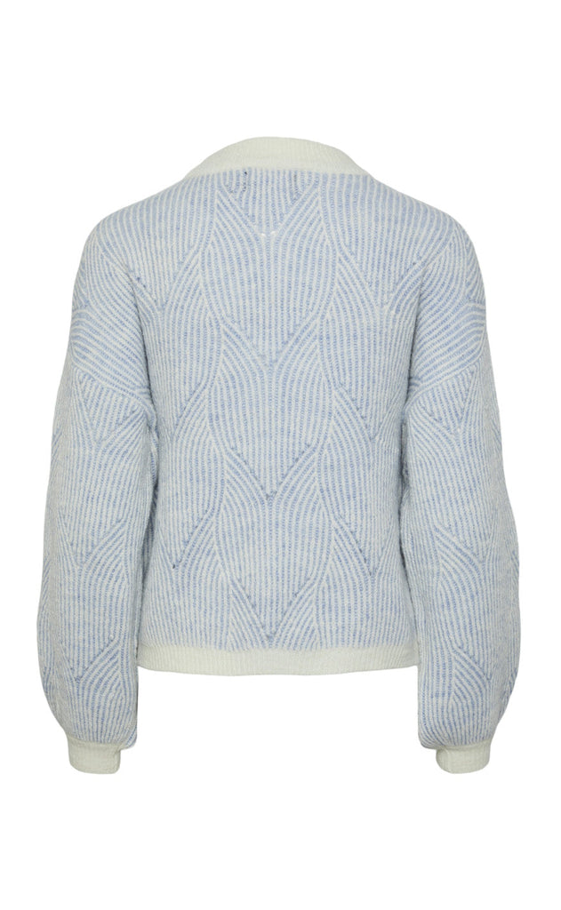 Pieces Sweater - Jenna - Whitecap Gray / Faded Denim