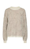 Pieces Sweater - Jenna - Whitecap Gray/Taupe Gray