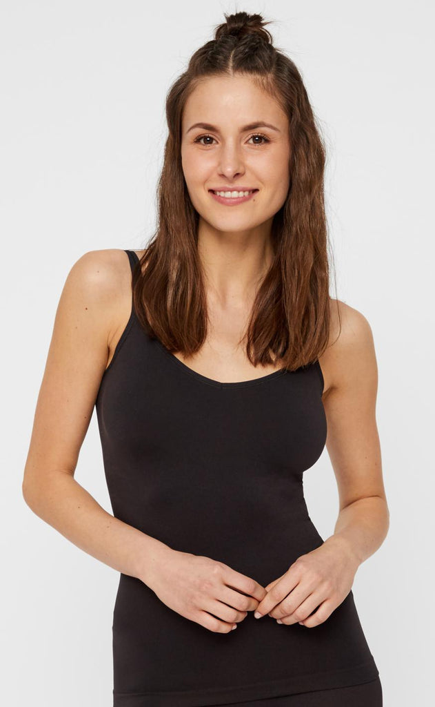 Pieces Top - Plain - Black