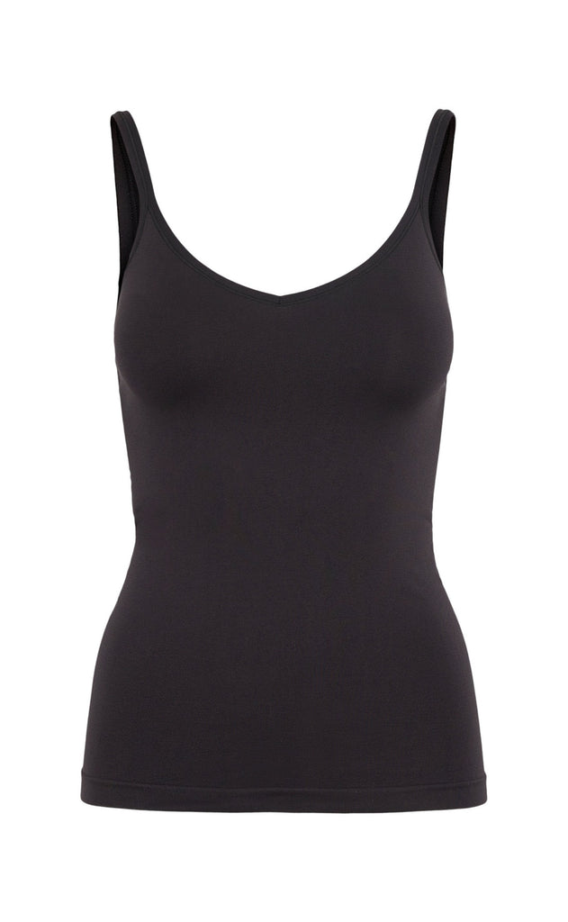 Pieces Top - Plain - Black