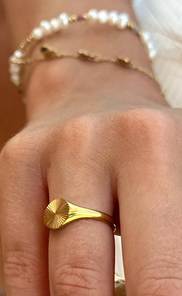 Smykkeli Copenhagen Ring - Brooklyn - Gold Colour