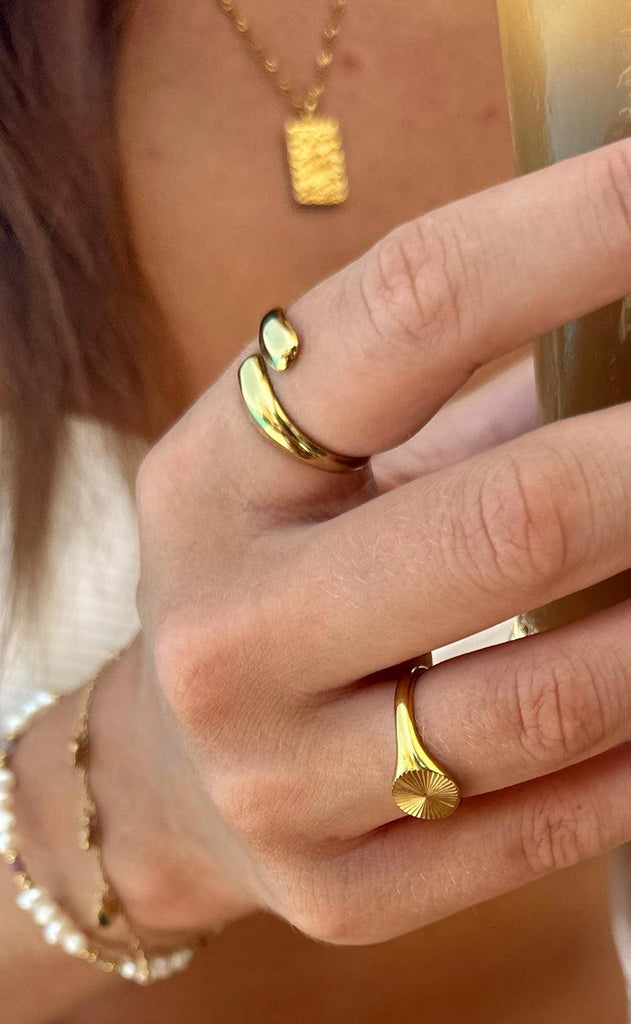 Smykkeli Copenhagen Ring - Brooklyn - Gold Colour