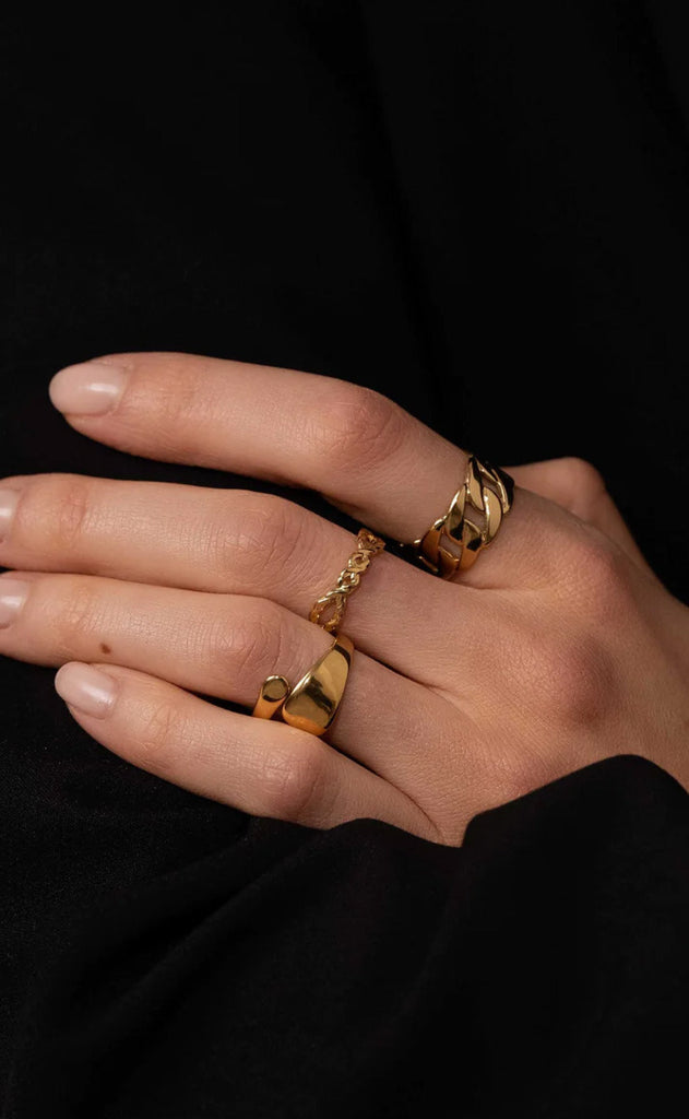 Smykkeli Copenhagen Ring - New York - Gold Colour