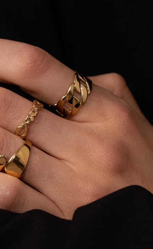 Smykkeli Copenhagen Ring - New York - Gold Colour