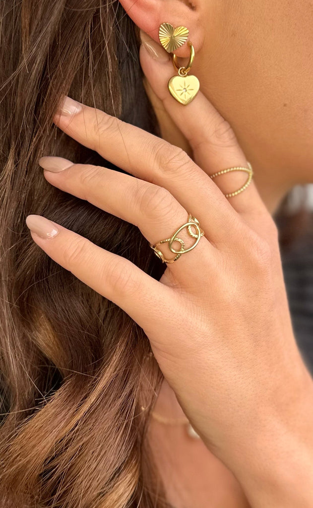 Smykkeli Copenhagen Ring - Svaneke - Gold Colour