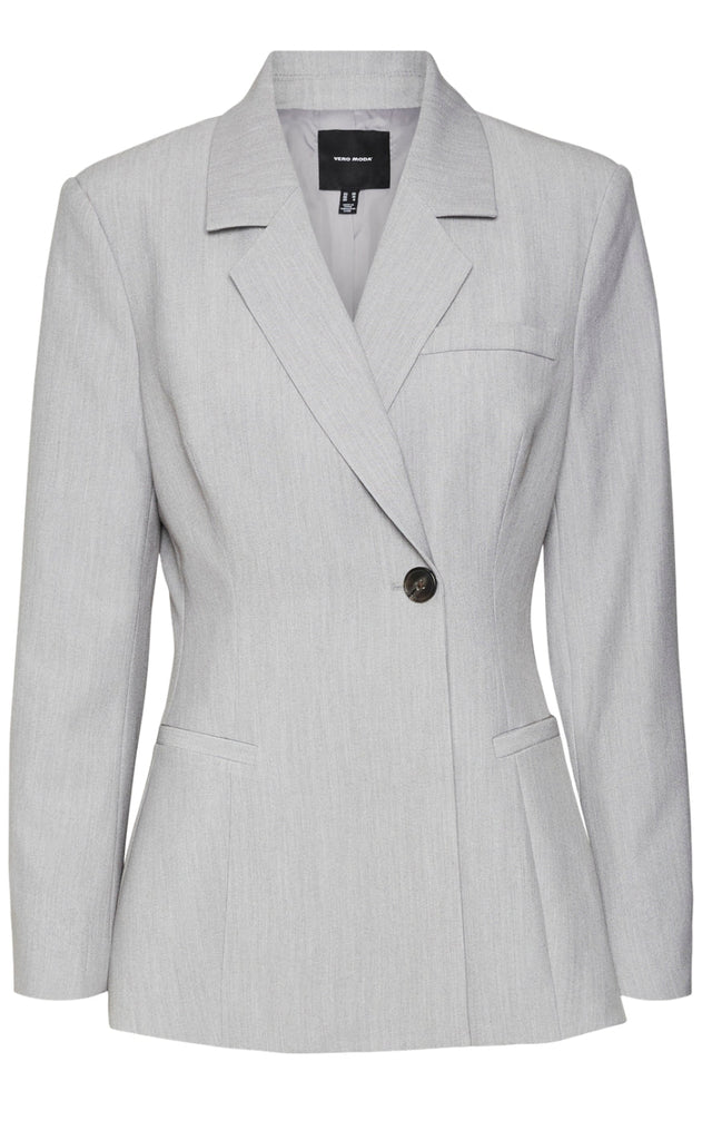 Vero Moda Blazer - Troian Asymmetrical - Oatmeal Melange