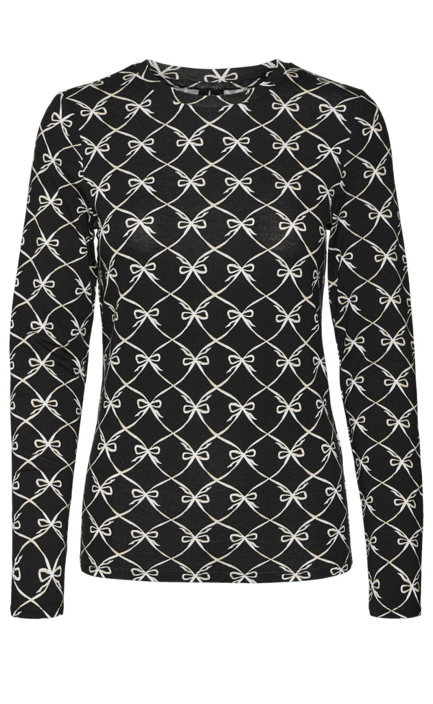 Vero Moda Bluse - Alberte - Black/Cilia