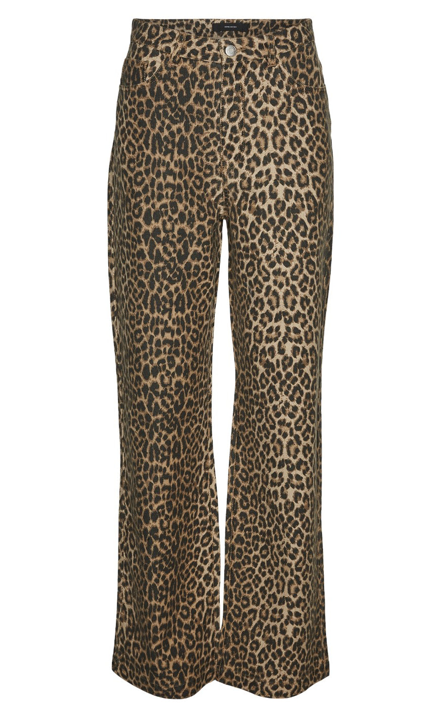 #2 - Vero Moda Bukser - Tessa - Leopard