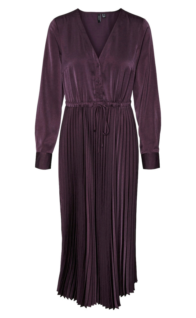 Vero Moda Kjole - Cindy Plisse - Plum Perfect