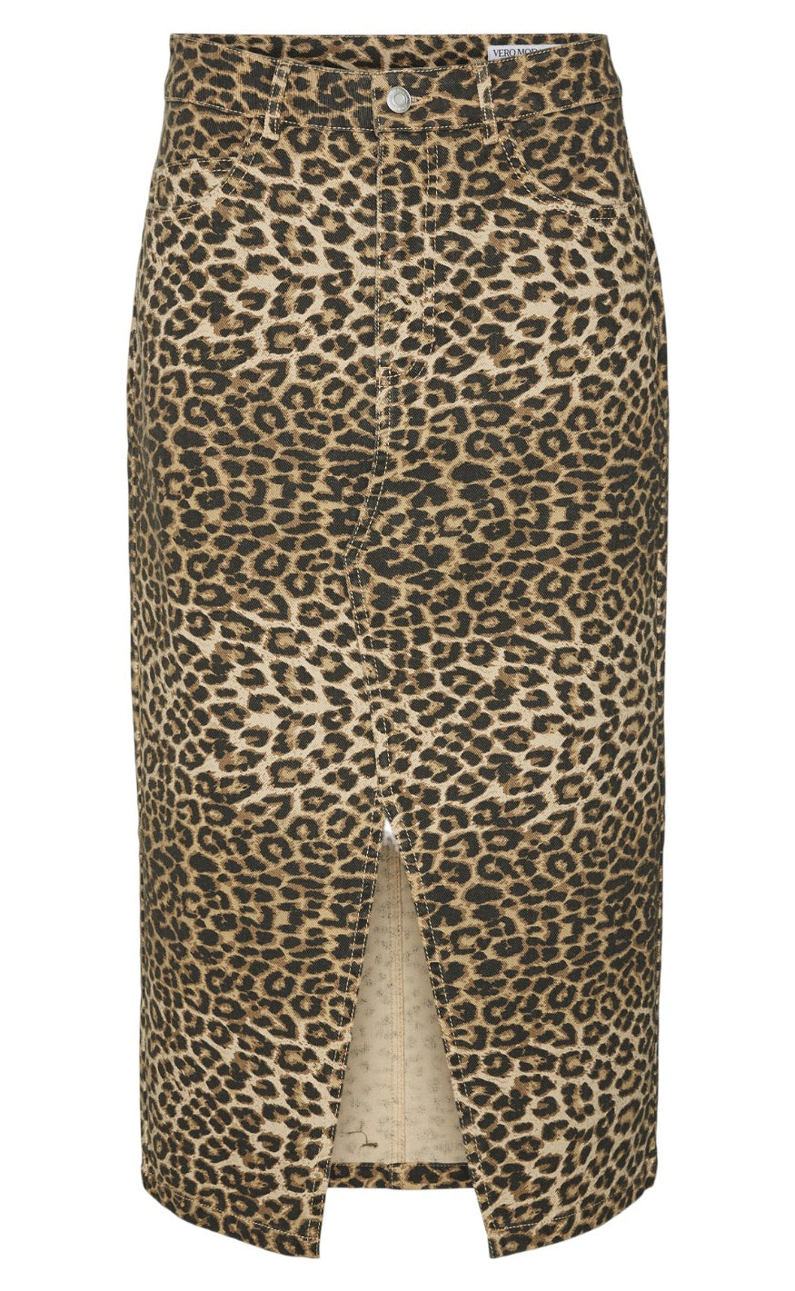 #3 - Vero Moda Nederdel - Veri - Leopard